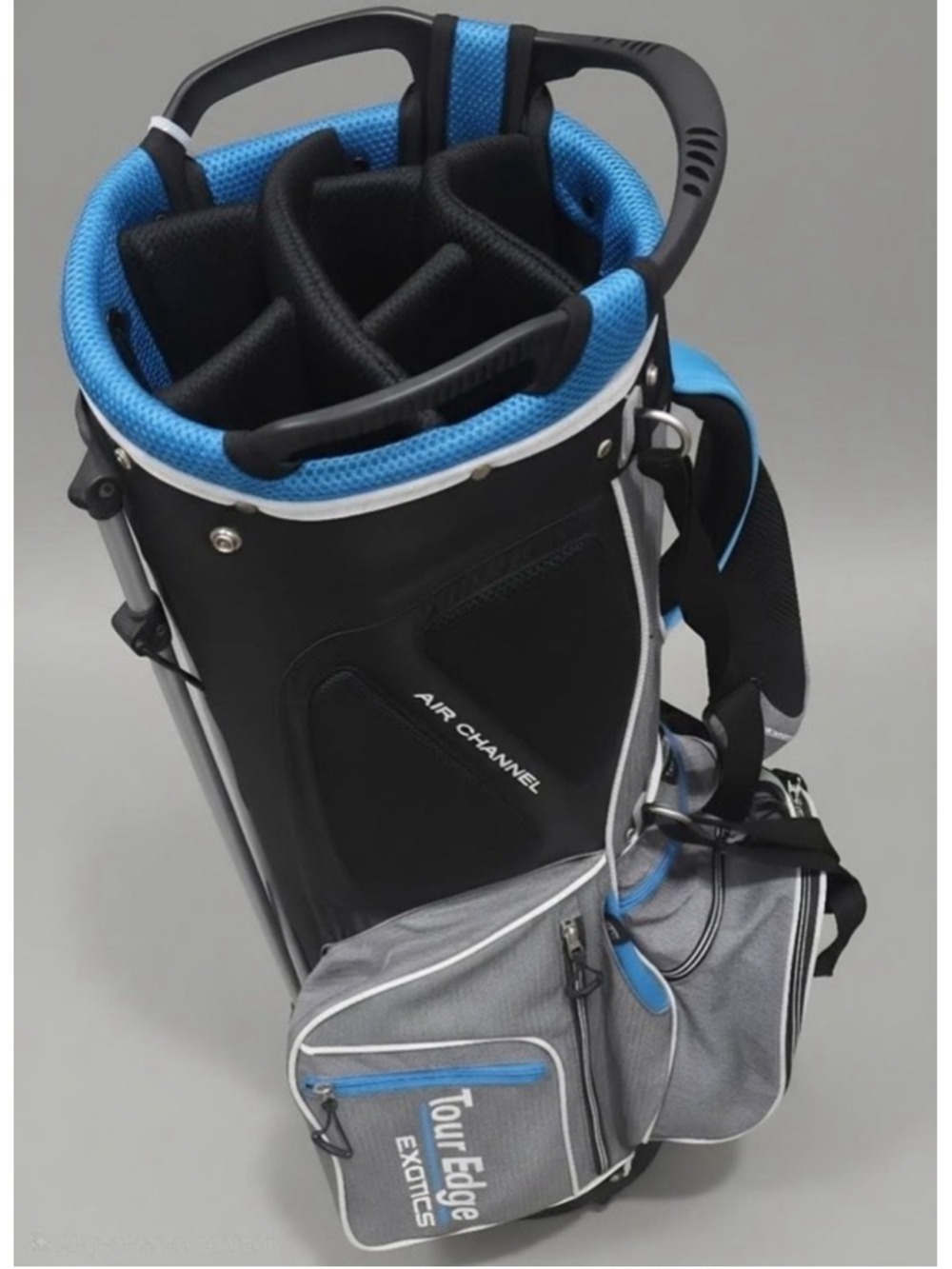 Tour Edge Exotics Extreme Stand 7.0 Golf Club Bag - Grey/Black/Blue